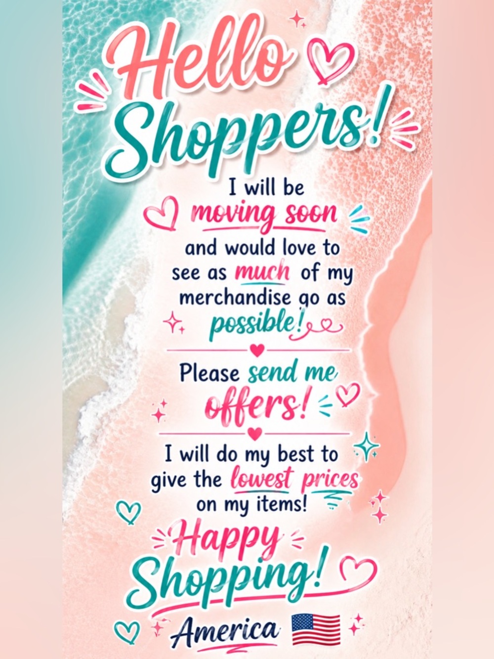 Moving Sale!!!!🛍️🥳